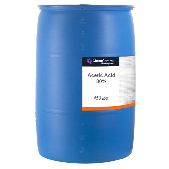 Acetic Acid 80% - Technical Grade - 55 Gallon Drum